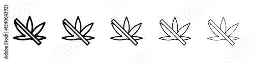Quitting bad habits icon Flat design on isolated background