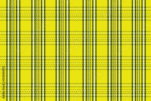 Yellow And Black Scottish Tartan Plaid Textile Pattern