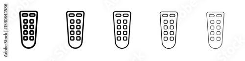 remote control icon Flat design on isolated background