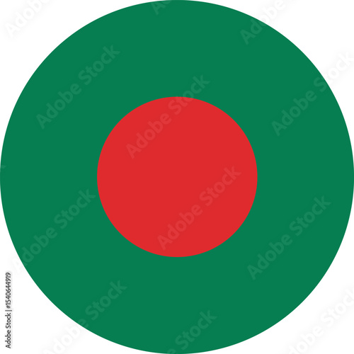 round bangladesh flag icon, green background with red circle, national symbol vector illustration Free Download round bangladesh flag icon, green background with red circle, national symbol vector illustration - GFXLoad