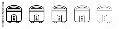 rice cooker icon Flat design on isolated background