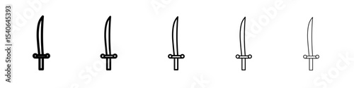 sabre icon Flat design on isolated background
