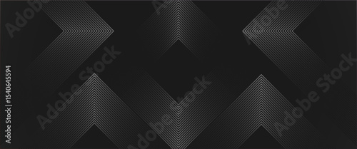 Arrow shape background design – Modern directed vector design – Gradient arrow background for poster banner decoration seminar festival futuristic – Directional pattern background with gray colour