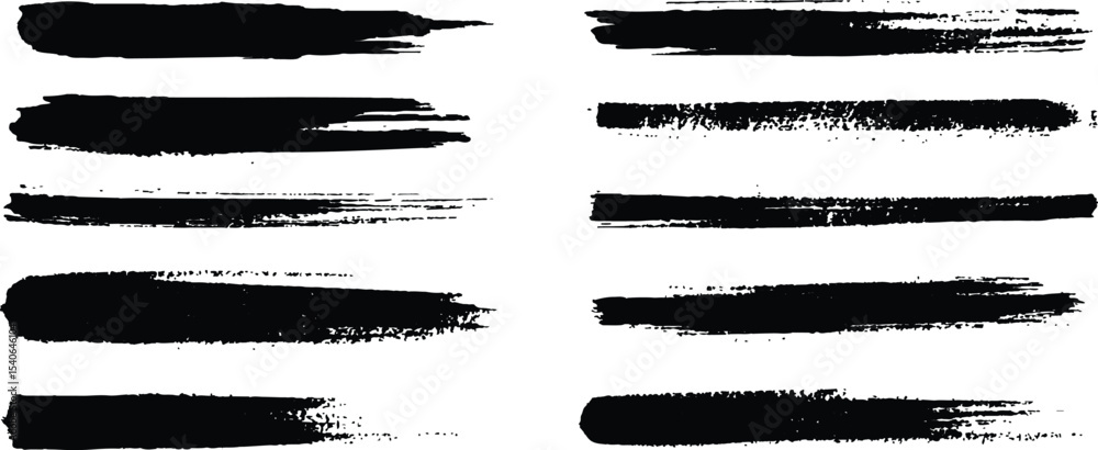 custom made wallpaper toronto digitalCreative black brush strokes isolated on a white background. Illustrator set of grunge black paint brush strokes. All brush strokes are isolated on white background.