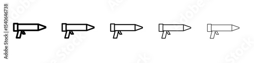 sealant gun icon Flat design on isolated background