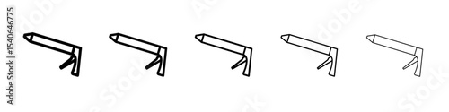 sealant gun icon Flat design on isolated background