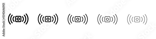 Sensor icon Flat design on isolated background