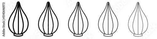 shallots icon Flat design on isolated background