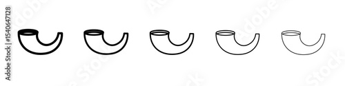 Shofar icon Flat design on isolated background