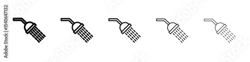 Shower icon Flat design on isolated background