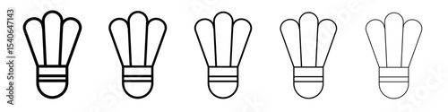 shuttle cock icon Flat design on isolated background