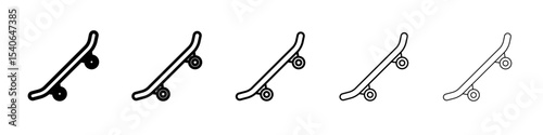 skate board icon Flat design on isolated background