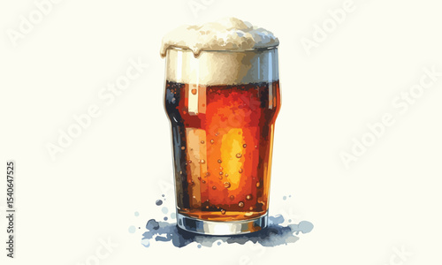 free drink, watercolor mugs of beer