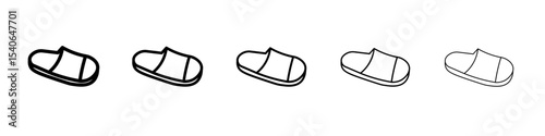 Slippers icon Flat design on isolated background