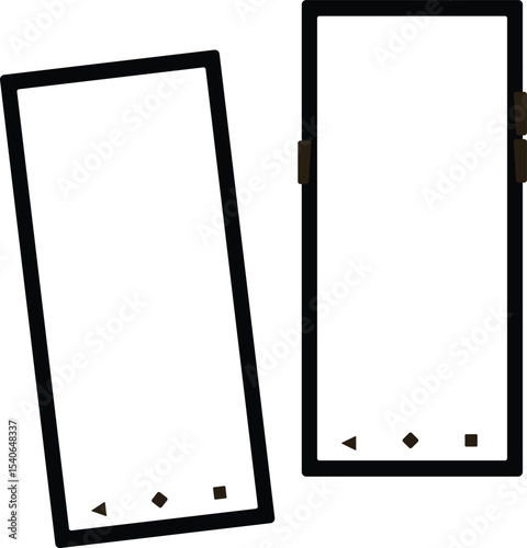 Tablet PC with blank screen isolated for business and digital communication purposes