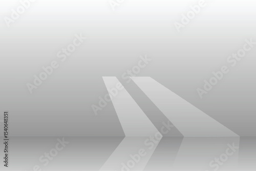 Light Casting Across Wall with Shadow – Vector Illustration
