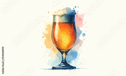 free drink, watercolor mugs of beer