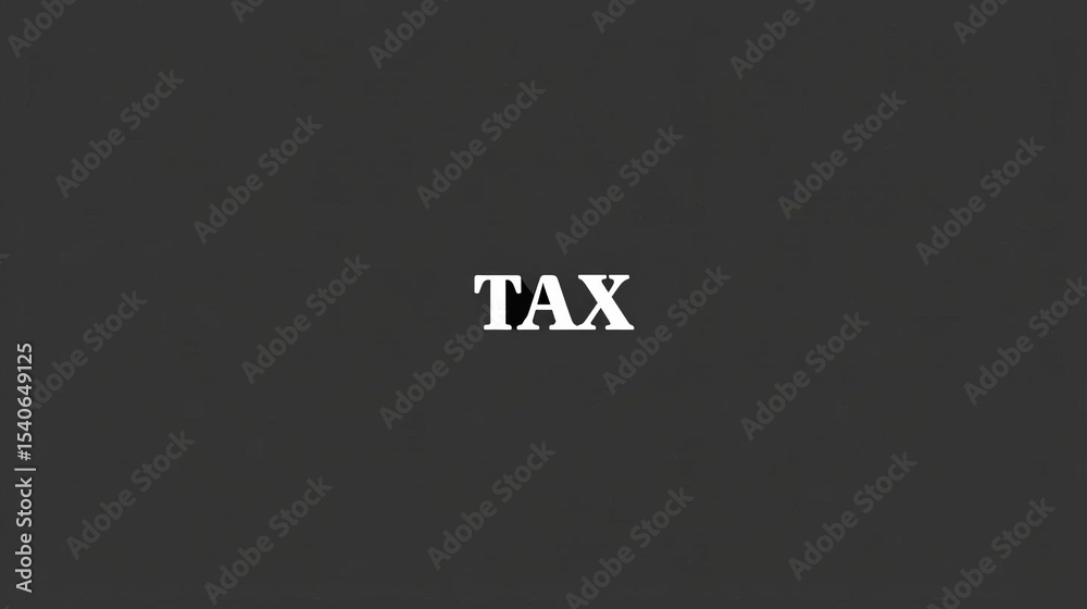 Business Money Tax Day Bold Tax Concept in Minimalist Design Business Money Tax Day Bold Tax Concept in Minimalist Design