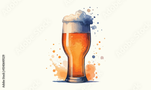 free drink, watercolor mugs of beer