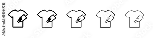 Softener clothes dirt icon Flat design on isolated background