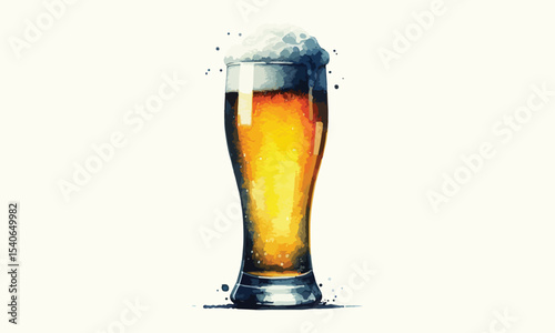 free drink, watercolor mugs of beer