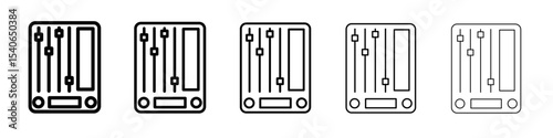 Sound mixer icon Flat design on isolated background
