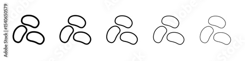 soybeans icon Flat design on isolated background