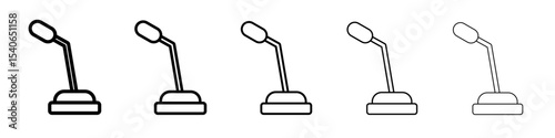 Speaker Microphone icon Flat design on isolated background