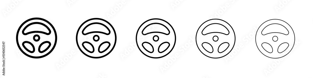 Obraz premium steering wheel icon Flat design on isolated background