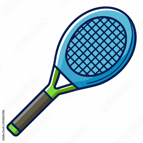 tennis racket isolated on white background