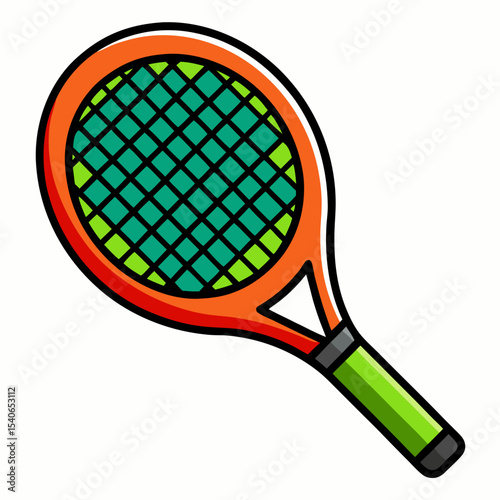 tennis racket vector onbwhite background