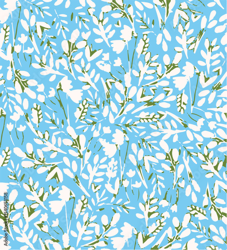 Ditsy floral seamless pattern. Small flower pattern background. Repeat pattern. Ditsy print. Ditsy style background for fashion,fabric, wrapping, decor. Flower pattern printing on surface. vector 