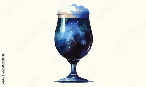 free drink, watercolor mugs of beer