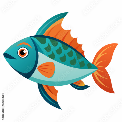 fish on a white background