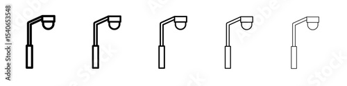 Street lighting icon Flat design on isolated background