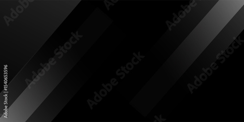 Black abstract background. Elegant dark diagonal shape elements. Modern luxury grey gradient graphic design.