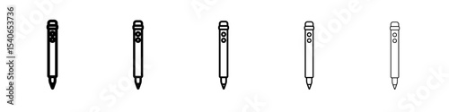 stylus icon Flat design on isolated background