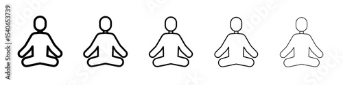 stress management icon Flat design on isolated background