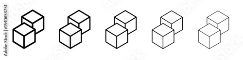 sugar cubes icon Flat design on isolated background