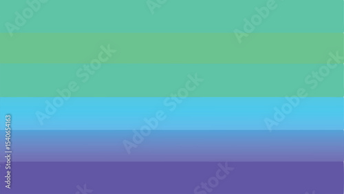 Gradient background of horizontal bands in soothing green blue and purple hues