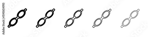 Swimming Glasses icon Flat design on isolated background