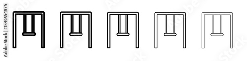 swing icon Flat design on isolated background