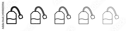 tea bag icon Flat design on isolated background