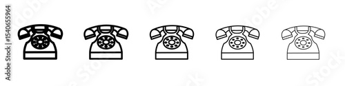 telephone icon Flat design on isolated background