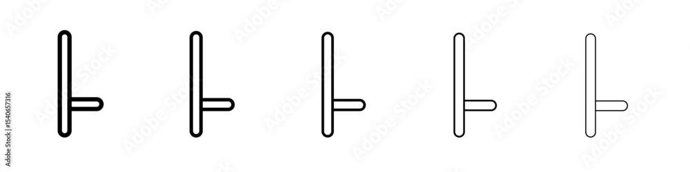 Obraz premium tonfa icon Flat design on isolated background