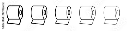 tissue role icon Flat design on isolated background