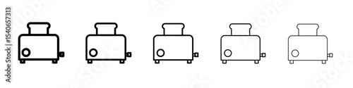 toaster icon Flat design on isolated background