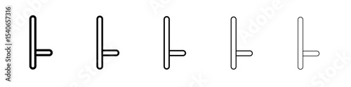 tonfa icon Flat design on isolated background