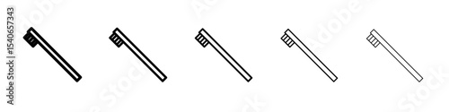 tooth brush icon Flat design on isolated background