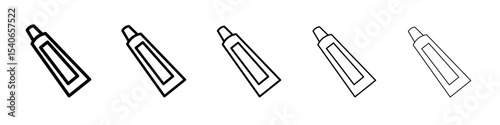 tooth paste icon Flat design on isolated background
